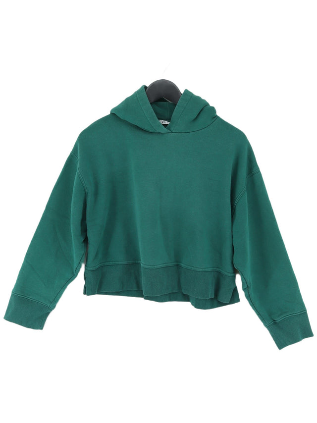 Zara Women's Hoodie M Green 100% Other