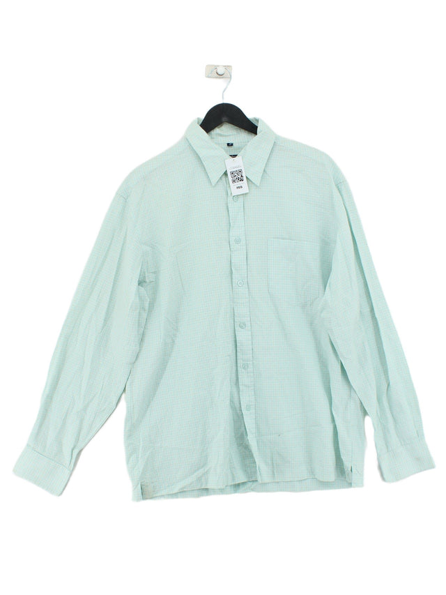 Ben Sherman Men's Shirt L Green 100% Cotton