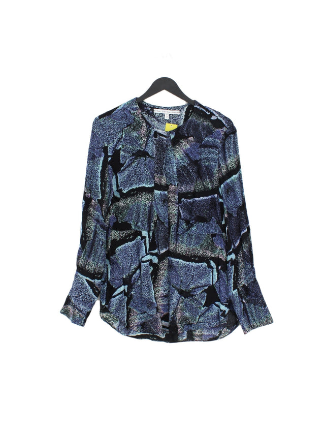 & Other Stories Women's Blouse UK 8 Blue 100% Viscose
