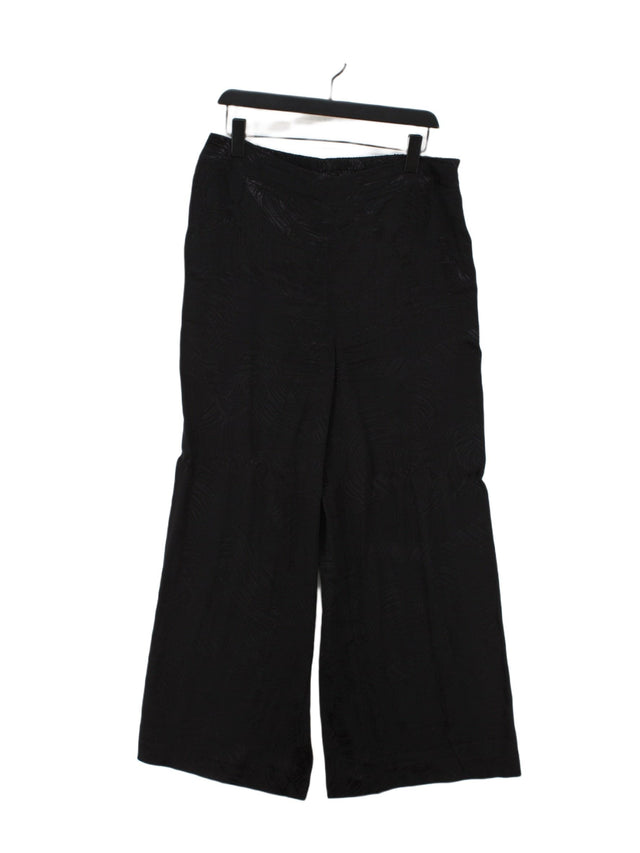 FatFace Women's Suit Trousers UK 16 Black 100% Viscose