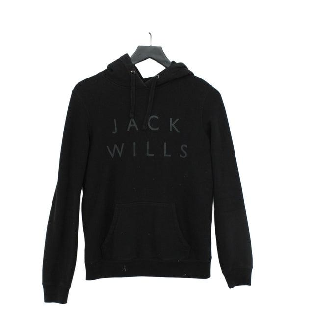 Jack Wills Women's Hoodie UK 8 Blue Cotton with Polyester