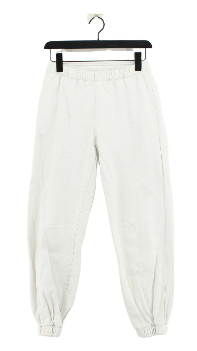 Brandy Melville Women's Sports Bottoms W 26 in White Cotton with Polyester