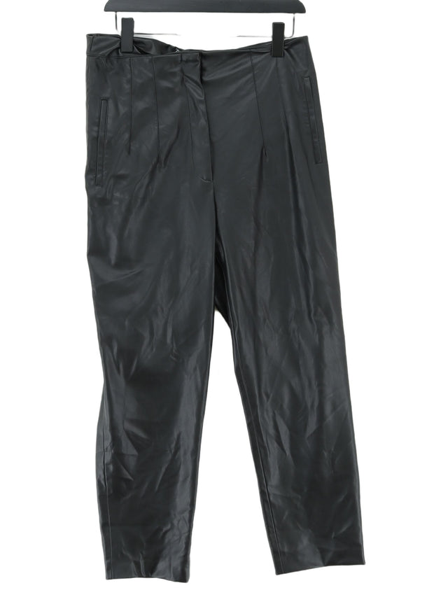 Zara Women's Trousers XL Black 100% Polyester