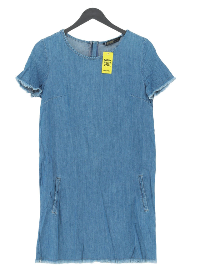 Zara Women's Mini Dress XS Blue 100% Other