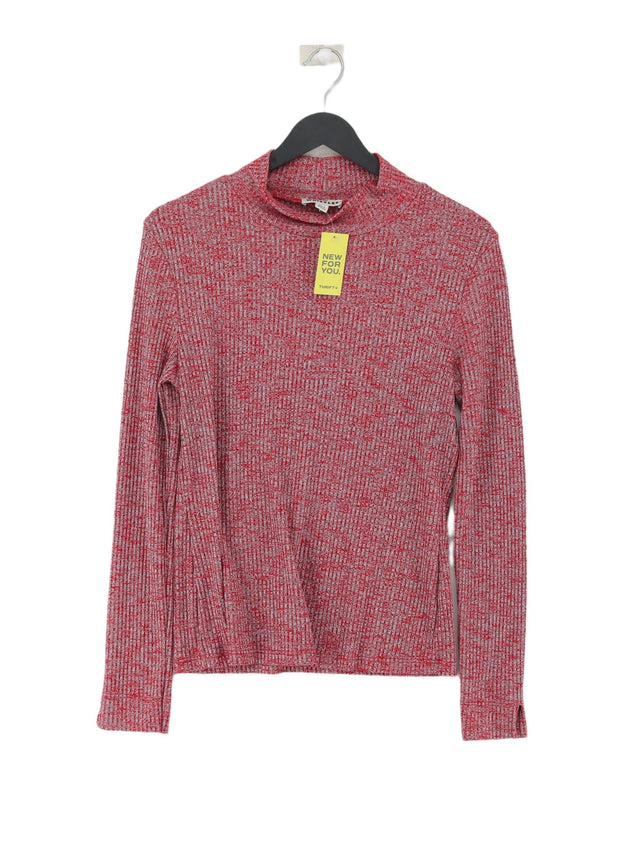 Whistles Women's Jumper UK 14 Red Polyester with Elastane, Viscose