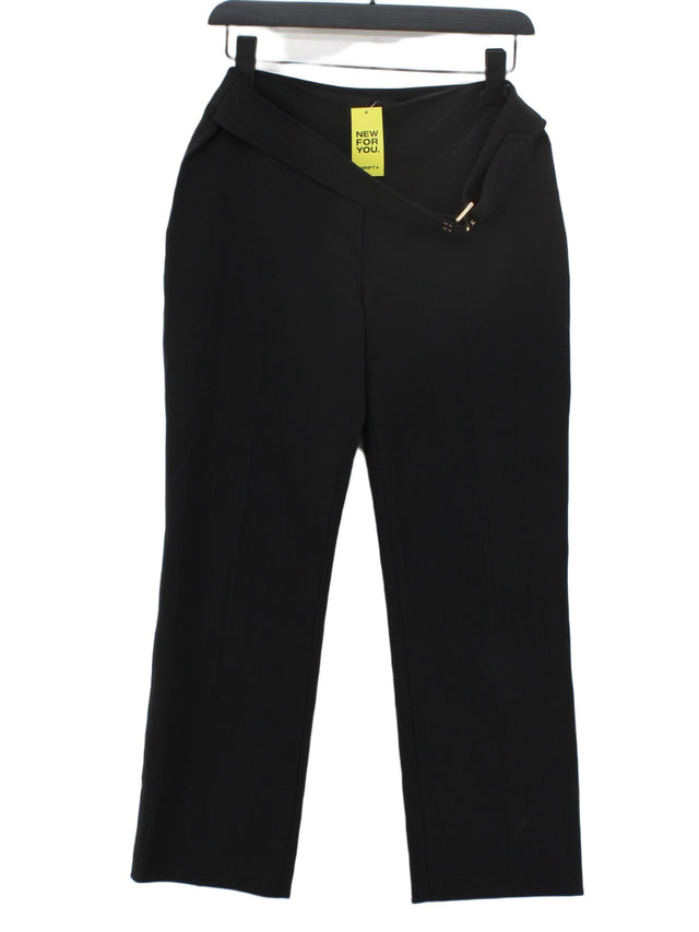 Karen Millen Women's Suit Trousers UK 12 Black Polyester with Elastane