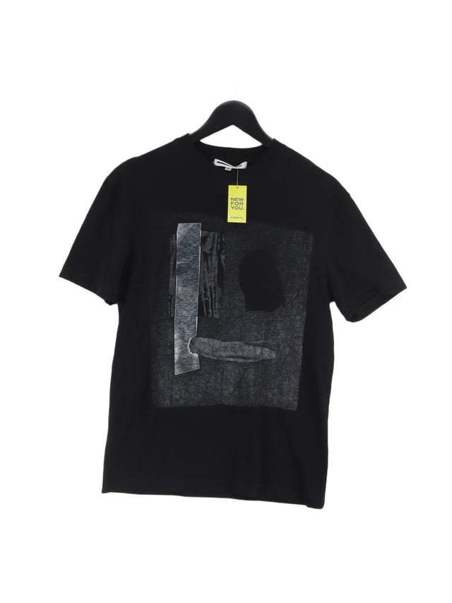 McQ Men's T-Shirt M Black 100% Cotton