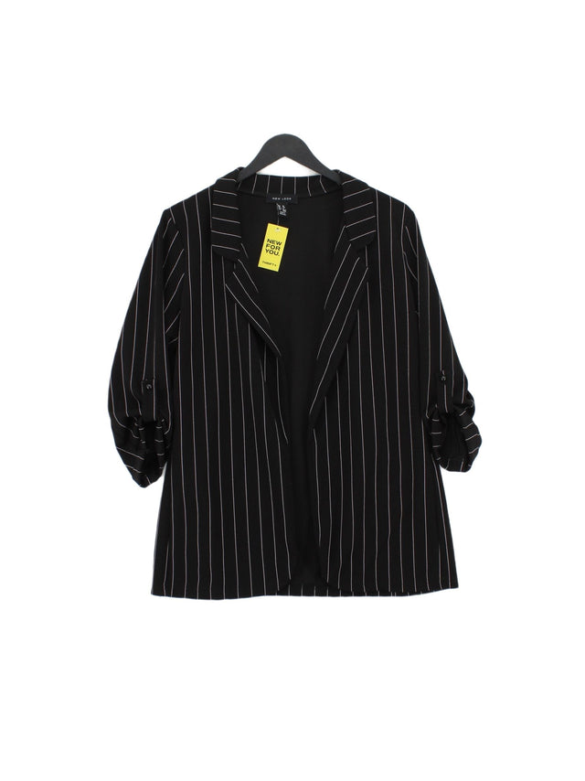 New Look Women's Cardigan UK 10 Black Polyester with Elastane