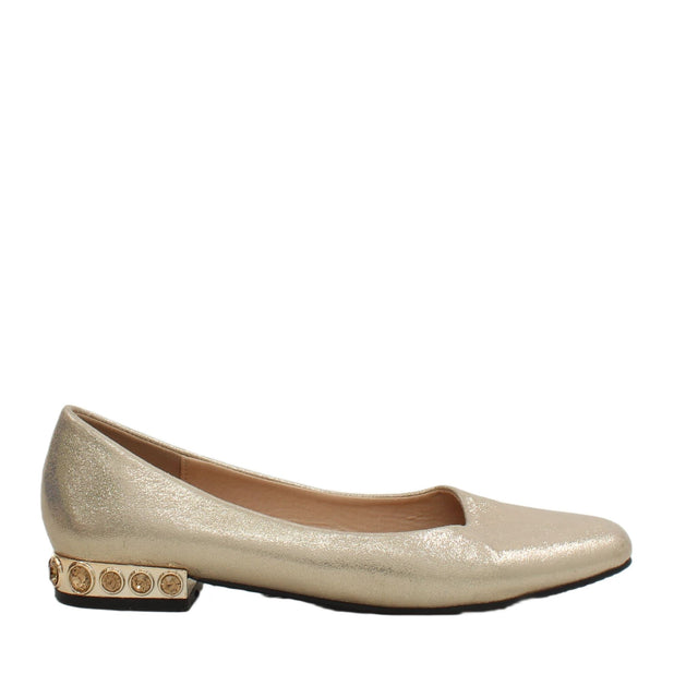 Menbur Women's Flat Shoes UK 5.5 Gold 100% Other