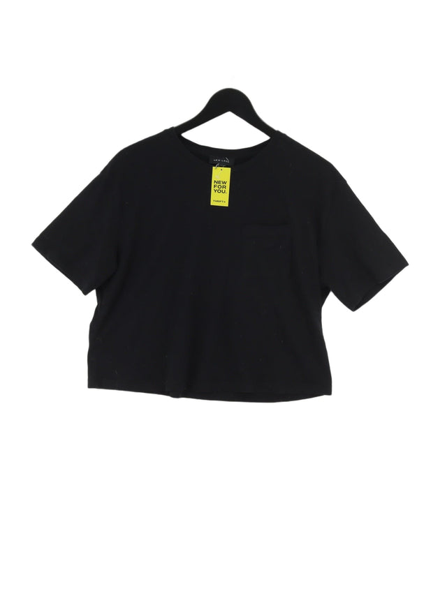 New Look Women's T-Shirt L Black 100% Other