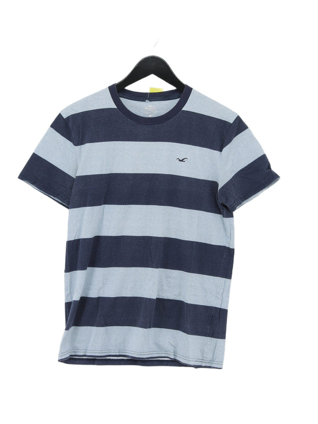 Hollister Men's T-Shirt S Blue 100% Cotton