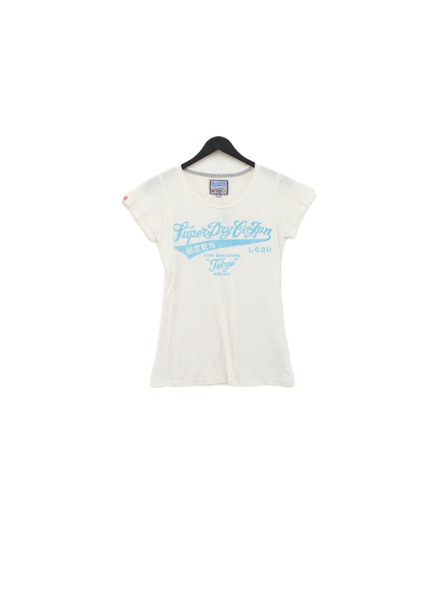 Superdry Women's T-Shirt M White 100% Cotton