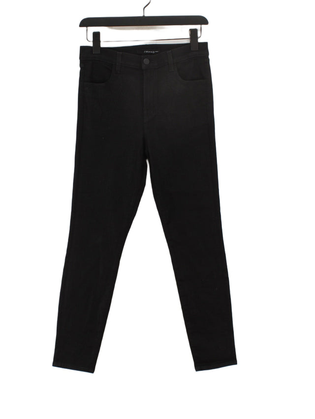 J Brand Women's Jeans W 28 in Black Cotton with Elastane, Nylon