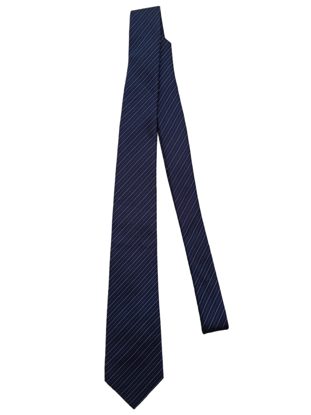 Next Men's Tie Blue 100% Silk