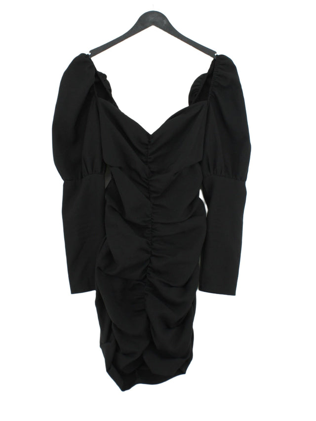 In The Style Women's Midi Dress UK 10 Black 100% Polyester