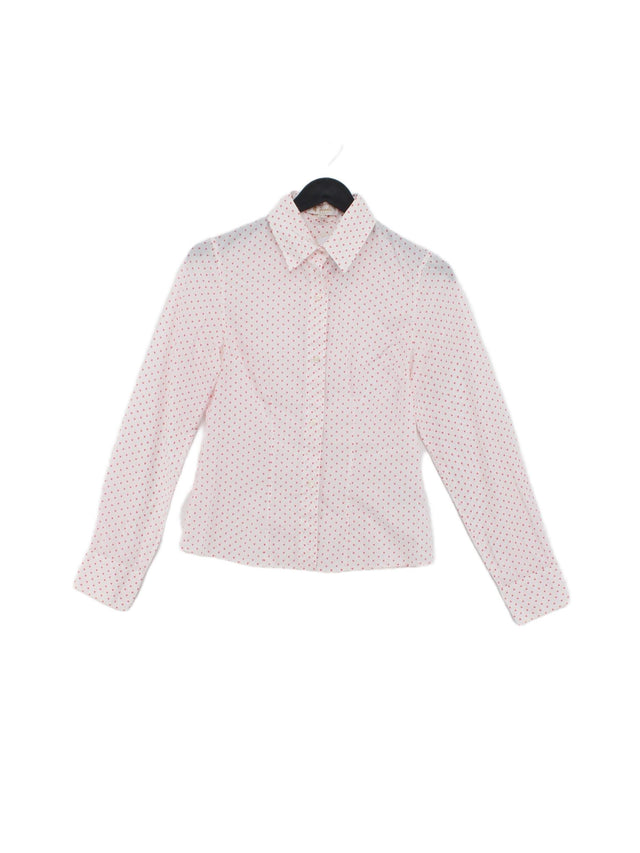 Pringle Women's Shirt UK 8 Pink 100% Cotton