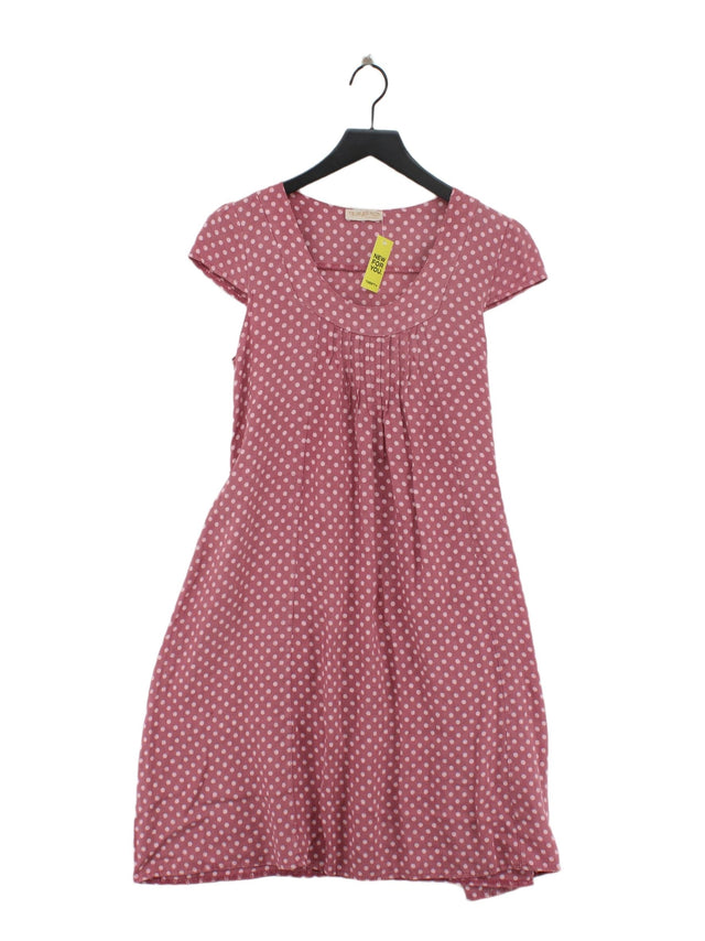Talia Benson Women's Midi Dress XS Pink 100% Linen