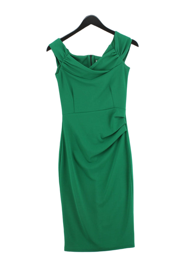 KDK London Women's Midi Dress UK 10 Green Polyester with Elastane