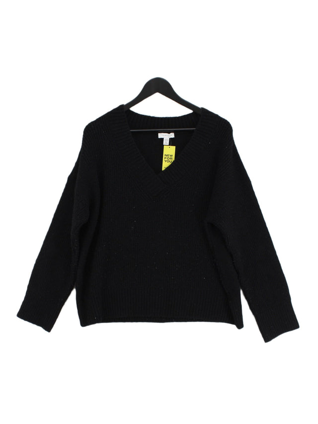 Topshop Women's Jumper S Black Acrylic with Polyester