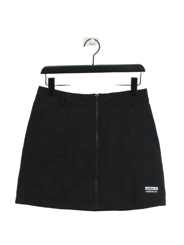 Adidas Women's Mini Skirt UK 12 Black 100% Polyester