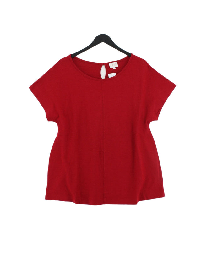 East Women's T-Shirt L Red Other with Cotton