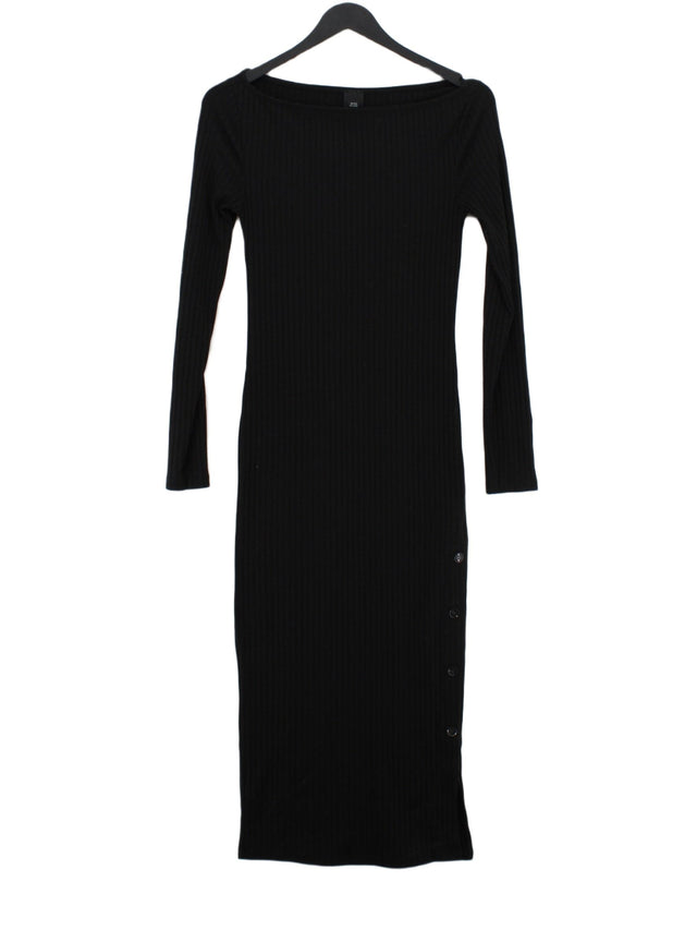 River Island Women's Maxi Dress UK 8 Black Polyester with Elastane
