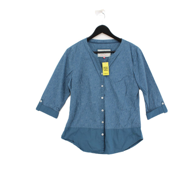 Brakeburn Women's Shirt UK 12 Blue 100% Cotton