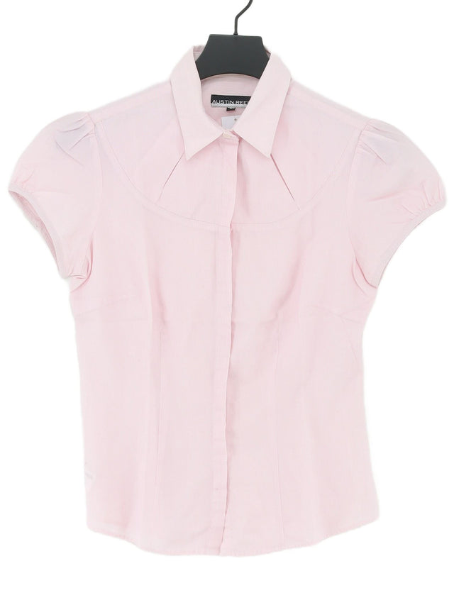 Austin Reed Women's Shirt UK 8 Pink 100% Other