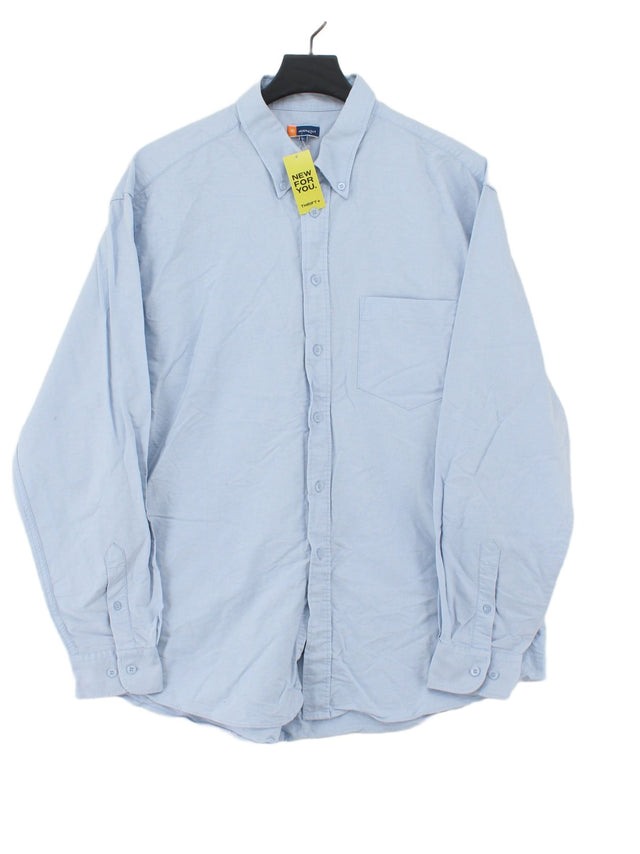 District Men's Shirt XL Blue 100% Cotton