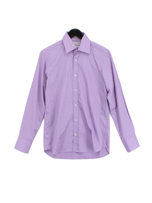 Ted Baker Men's Shirt Collar: 15 in Purple 100% Cotton