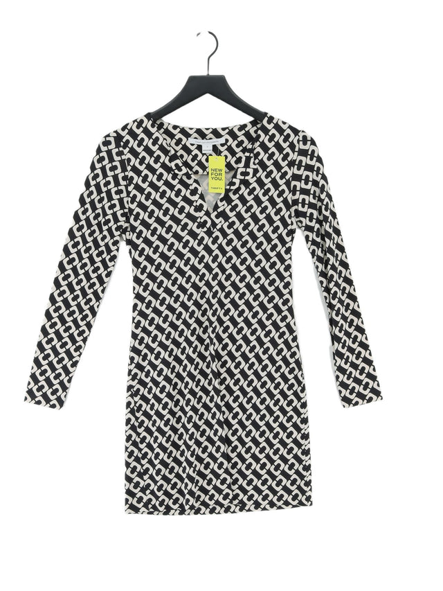Diane Von Furstenberg Women's Midi Dress UK 6 Multi 100% Silk