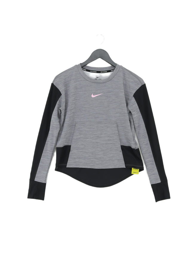 Nike Women's Top S Grey 100% Polyester