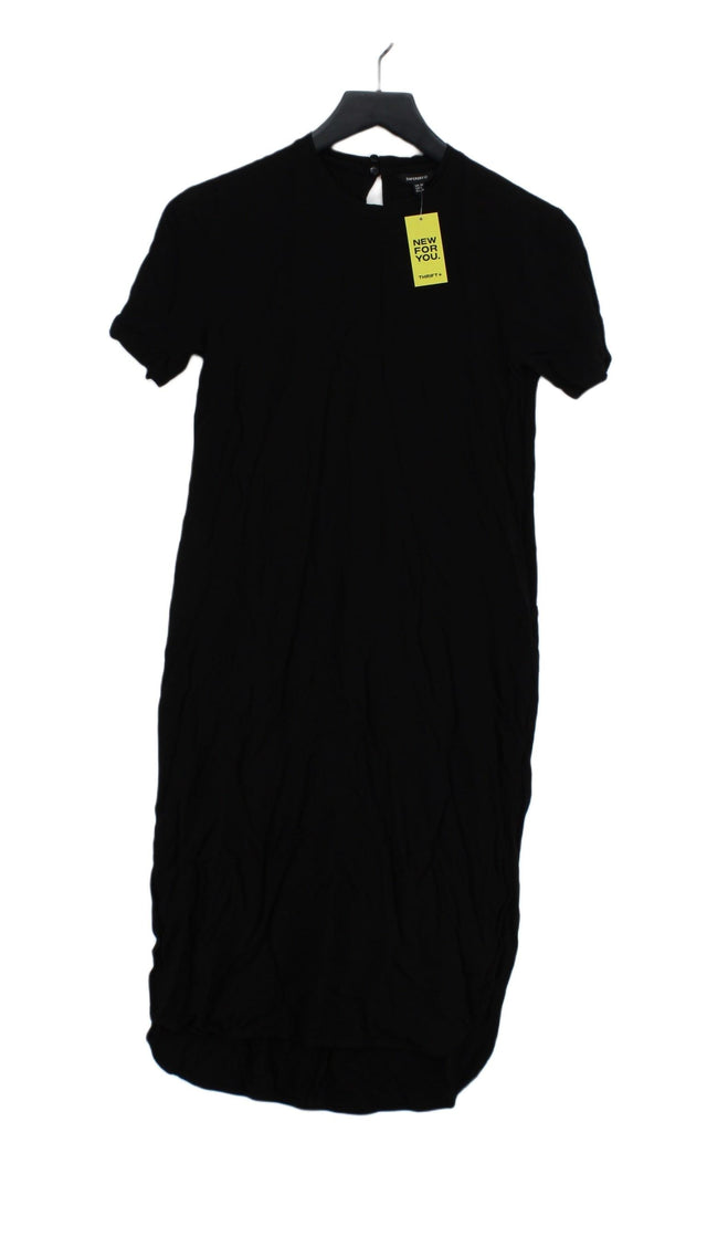 Superdry Women's Midi Dress UK 10 Black 100% Viscose