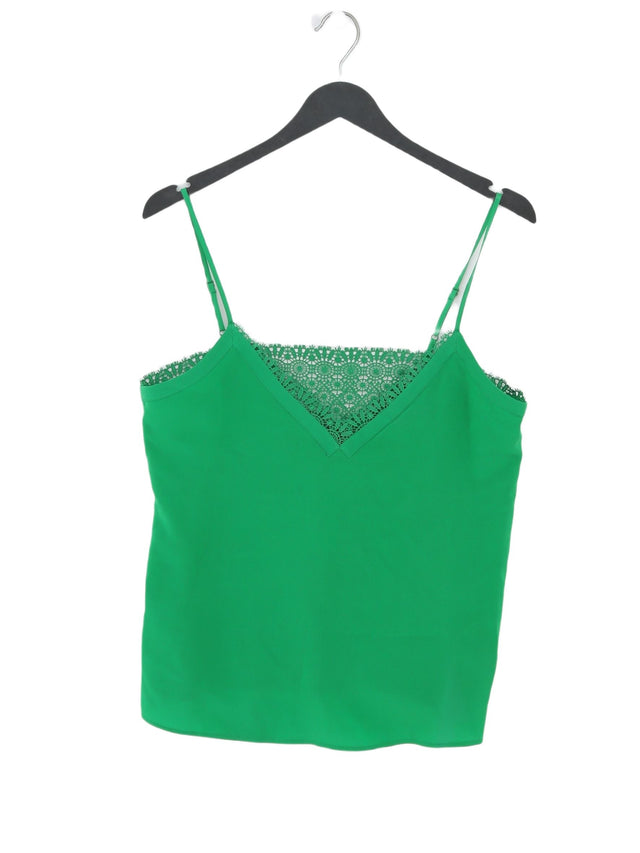 The Kooples Women's T-Shirt S Green Silk with Polyester