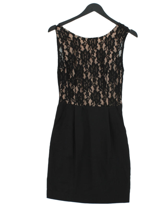 MbyM Women's Midi Dress XS Black Polyester with Elastane
