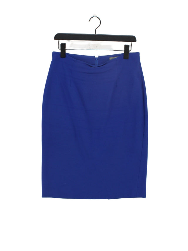 Alexander McQueen Women's Midi Skirt UK 16 Blue Other with Rayon, Silk