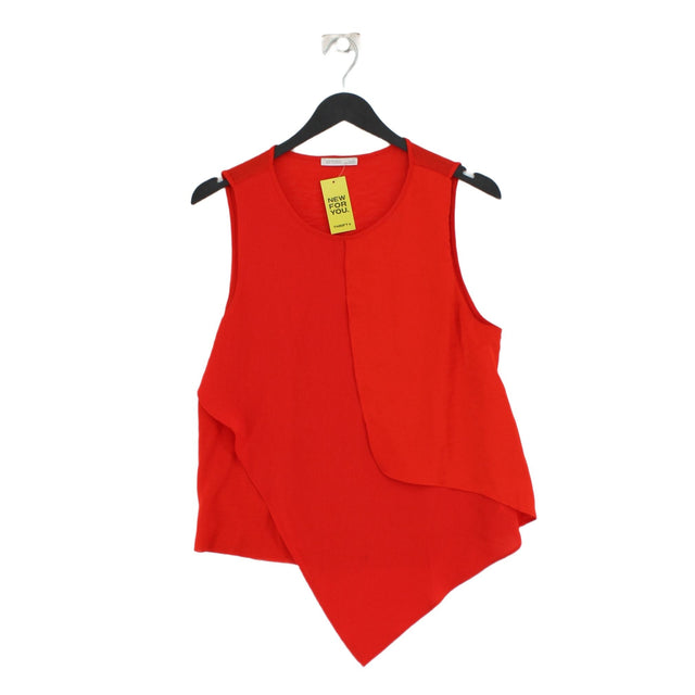 Zara Women's Top M Red Polyester with Elastane