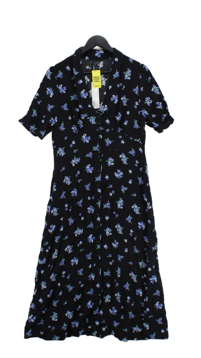 Nobody's Child Women's Maxi Dress UK 12 Black 100% Viscose