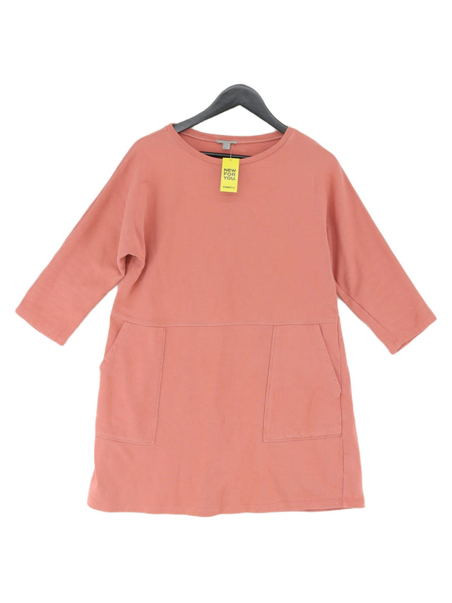COS Women's Midi Dress XS Pink 100% Cotton