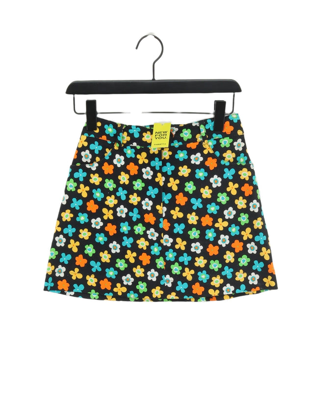 Kookai Women's Mini Skirt UK 10 Multi Cotton with Other
