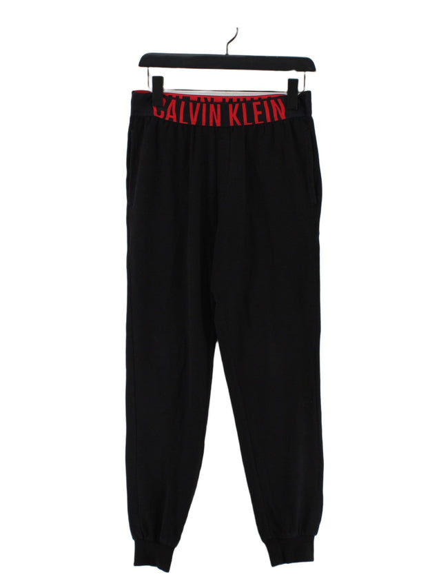 Calvin Klein Men's Sports Bottoms S Black Cotton with Polyester