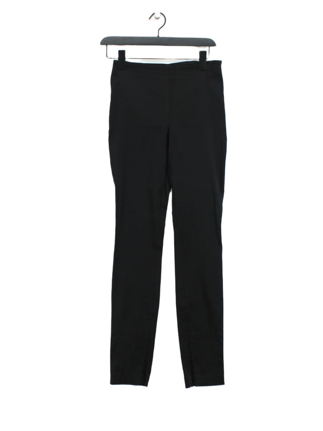 & Other Stories Women's Suit Trousers UK 8 Black Polyester with Cotton