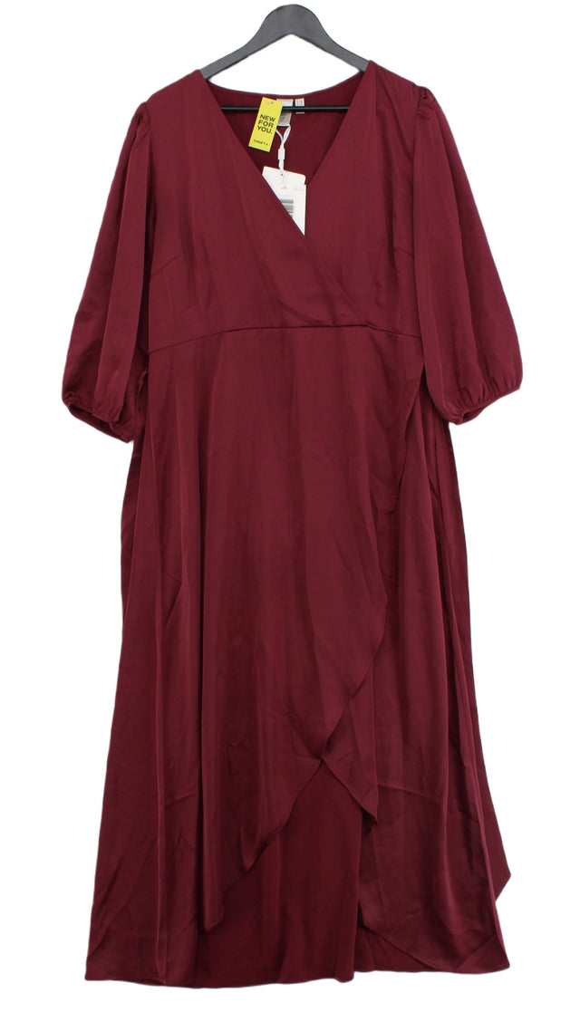 Y.A.S Women's Maxi Dress XXL Purple Polyester with Elastane