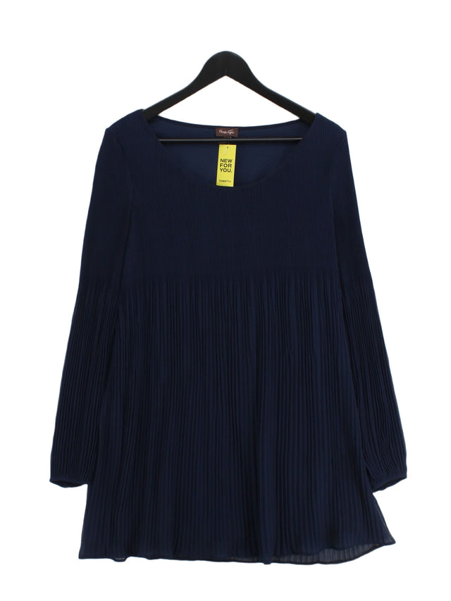 Phase Eight Women's Midi Dress UK 16 Blue 100% Polyester
