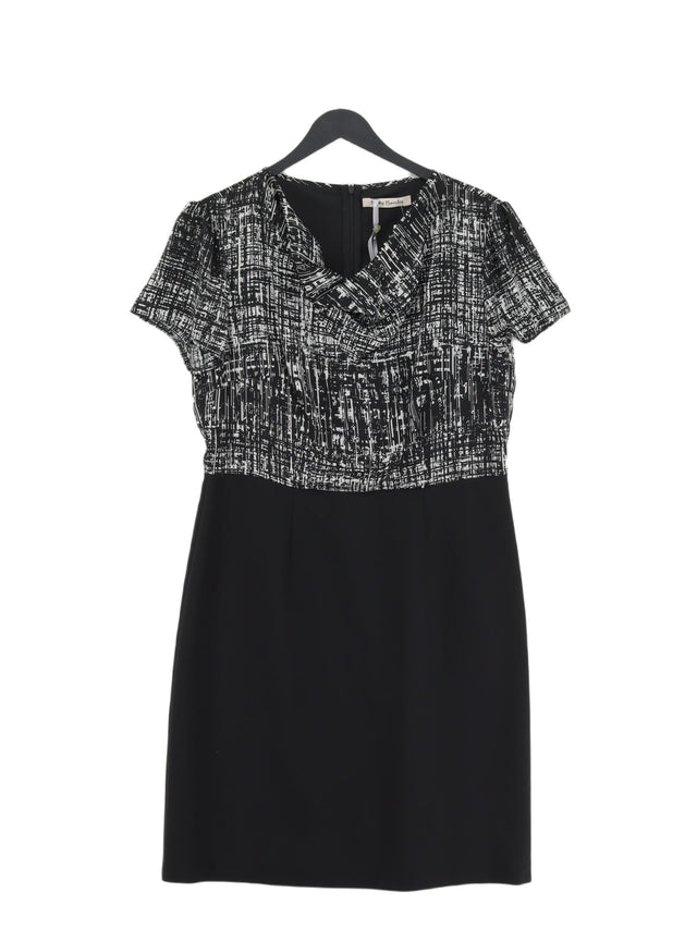 Betty Barclay Women's Midi Dress UK 14 Black Polyester with Elastane