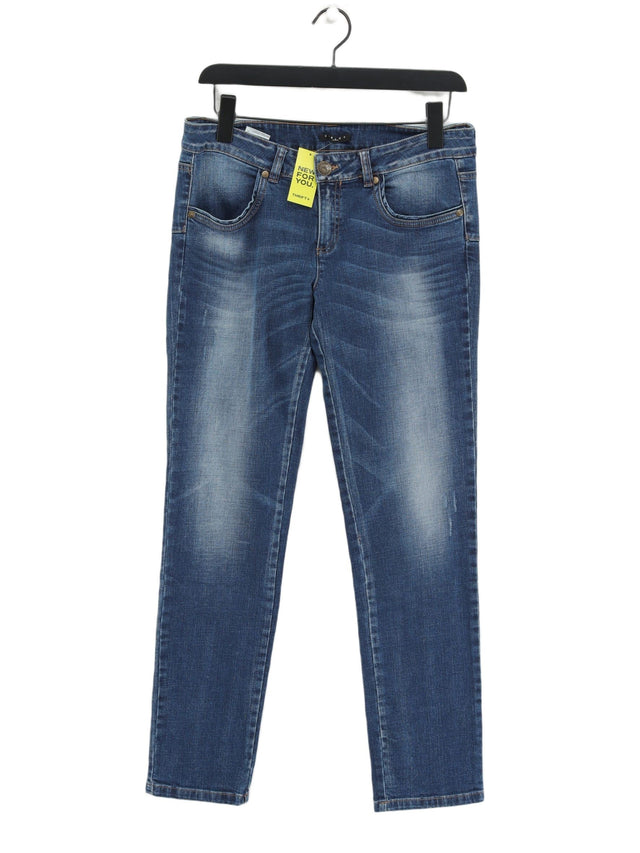 Sisley Women's Jeans W 30 in; L 29 in Blue Cotton with Elastane