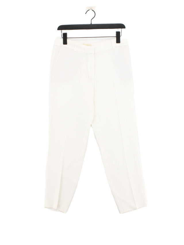 Sezane Women's Suit Trousers UK 12 White Other with Viscose