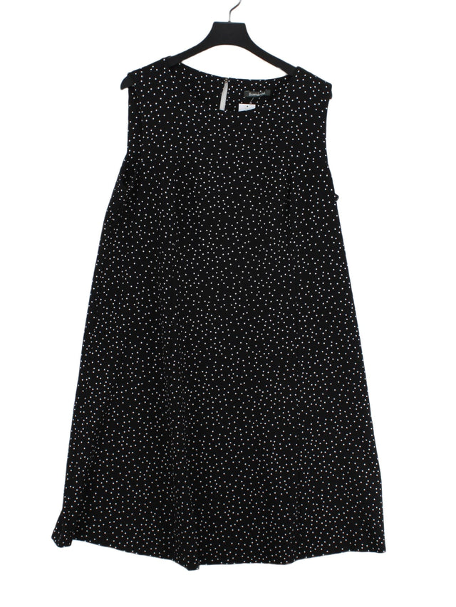 Bonmarche Women's Midi Dress XXL Black 100% Other