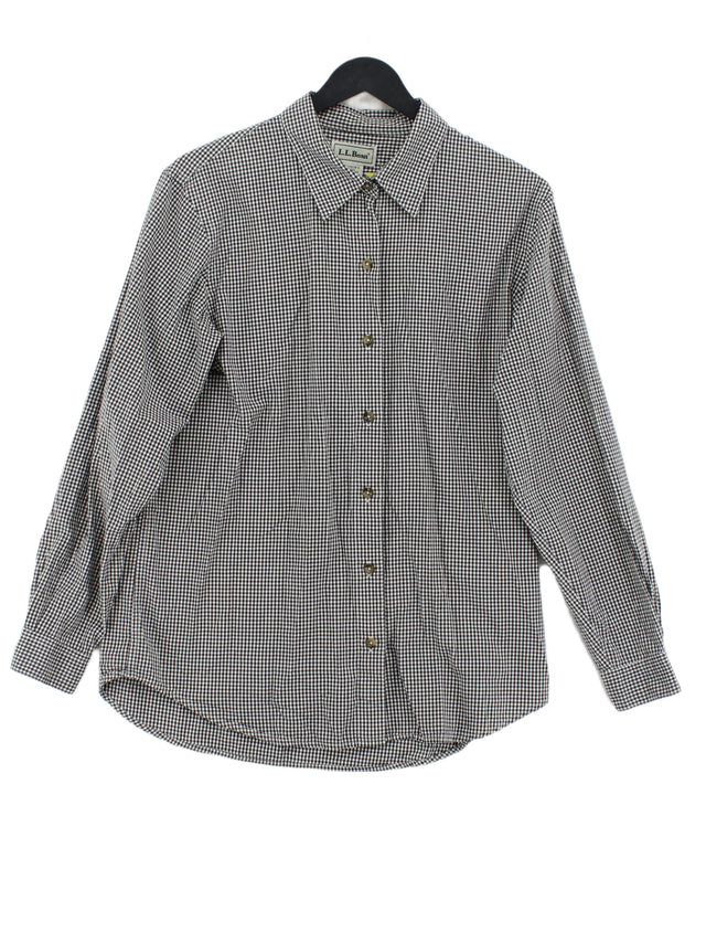 L.L. Bean Women's Shirt M Grey 100% Cotton
