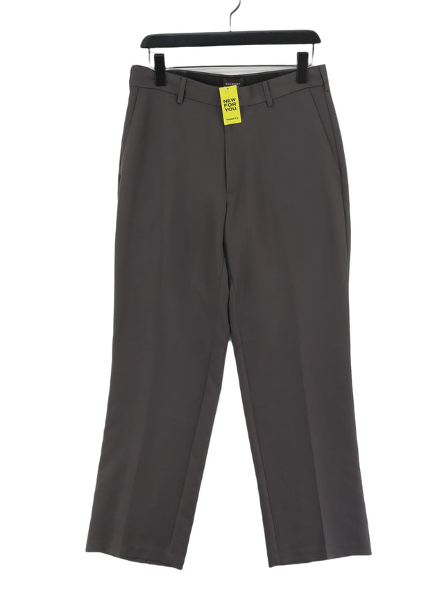 DOCKERS Women's Suit Trousers W 32 in; L 30 in Grey 100% Polyester